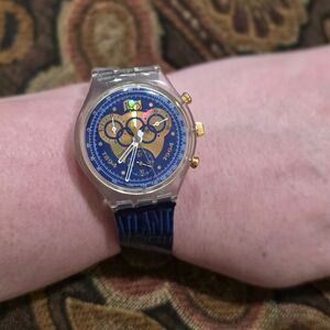 Collectors Swatch watch 1894-1994 100 Years of The Olympics